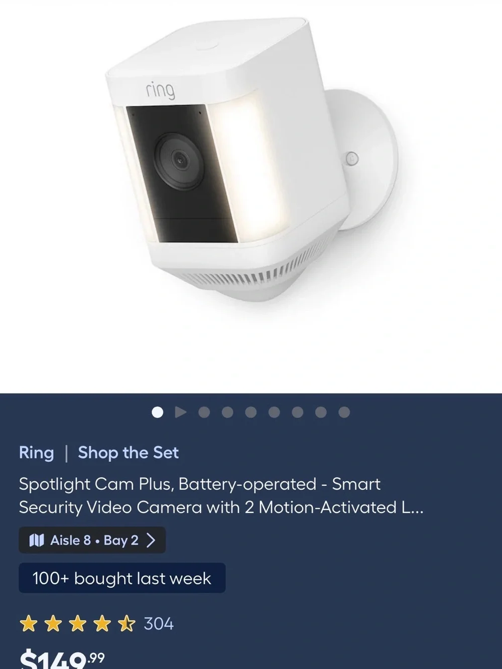 Ring Home Security System Bundle – 4 Cameras + Doorbell + Chime + 8 Batteries